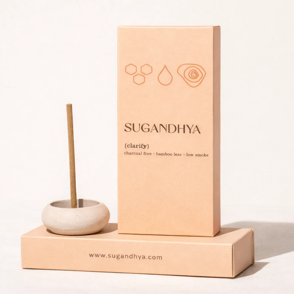 Rose incense sticks + Free ceramic Stand