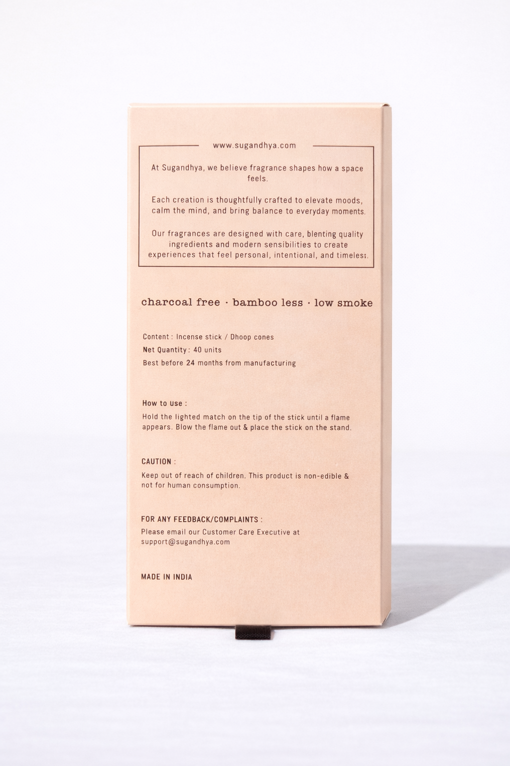 Mogra Incense Cones + Free ceramic Stand