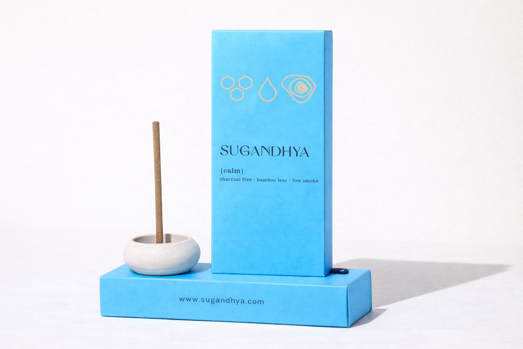 Coconut Incense Sticks + Free ceramic Stand