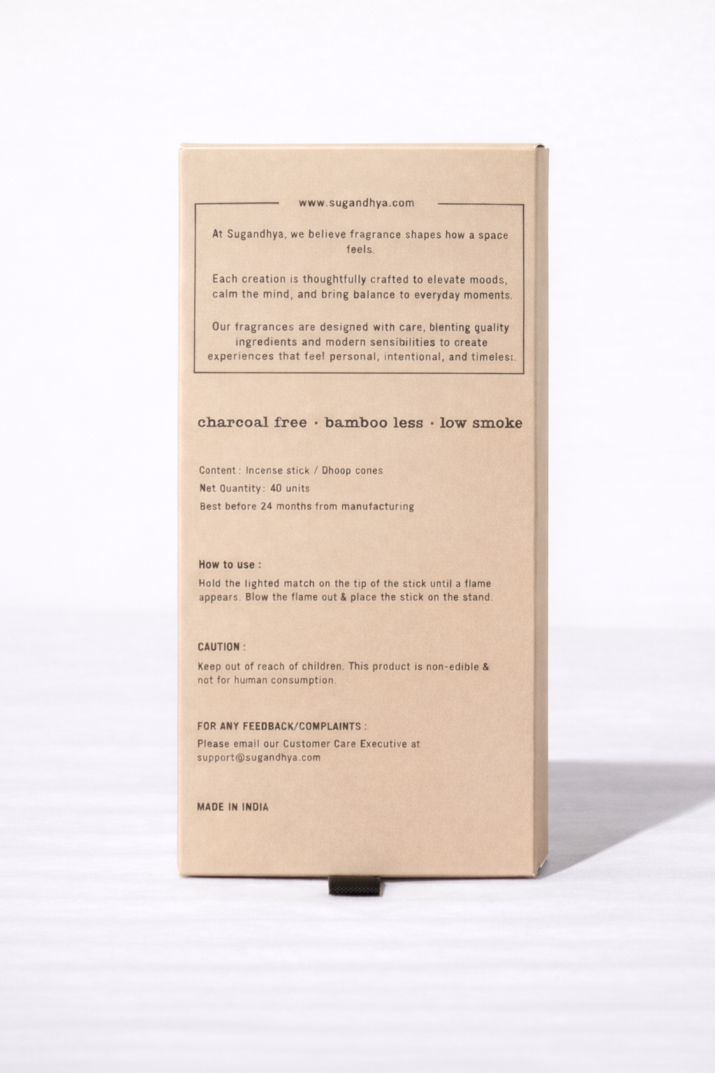 Mogra incense sticks + Free ceramic Stand