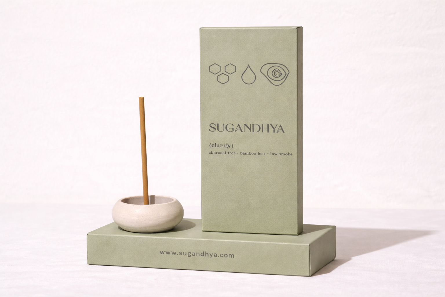 Guggul Incense Sticks + Free ceramic Stand