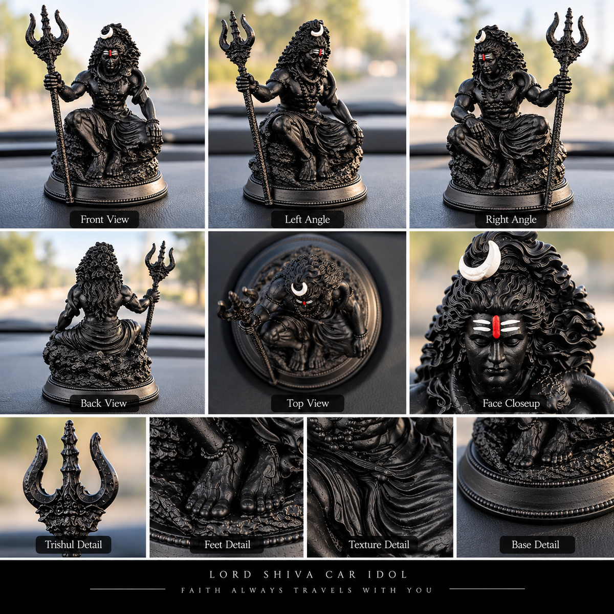 Mahakal Car Dashboard Idol