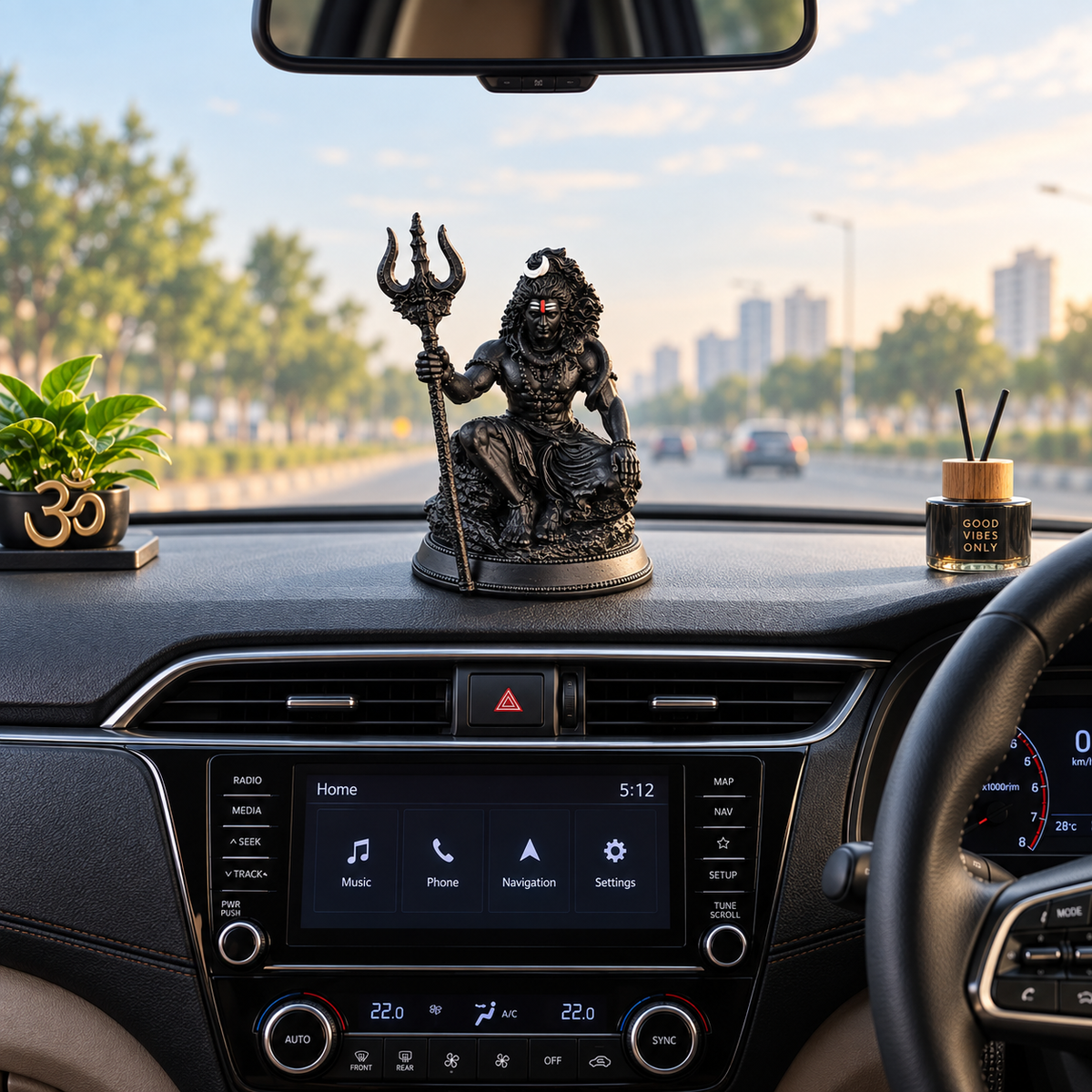Mahakal Car Dashboard Idol