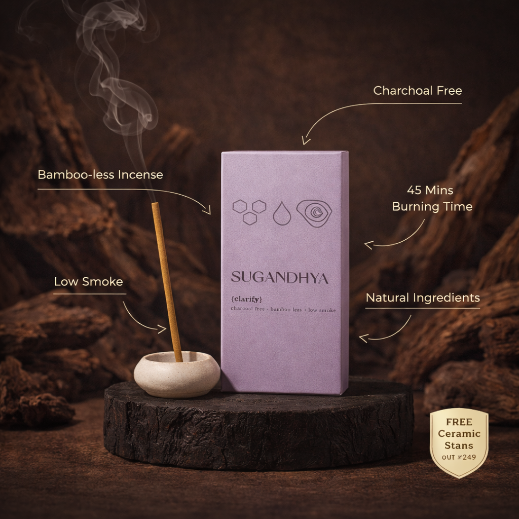 Oudh Incense Sticks + Free ceramic Stand