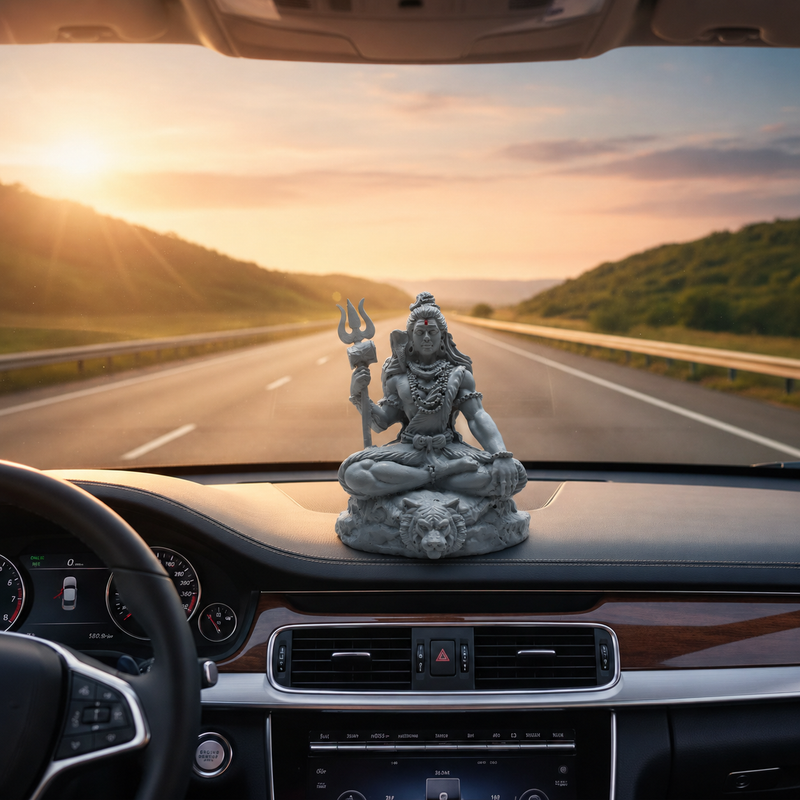 Lord Shiva Idol for Car Dashboard