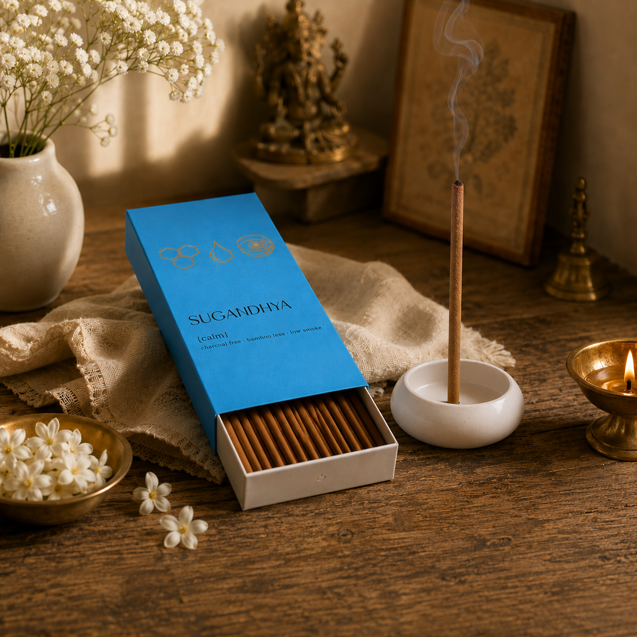 Spiritual incense sticks + Free ceramic Stand