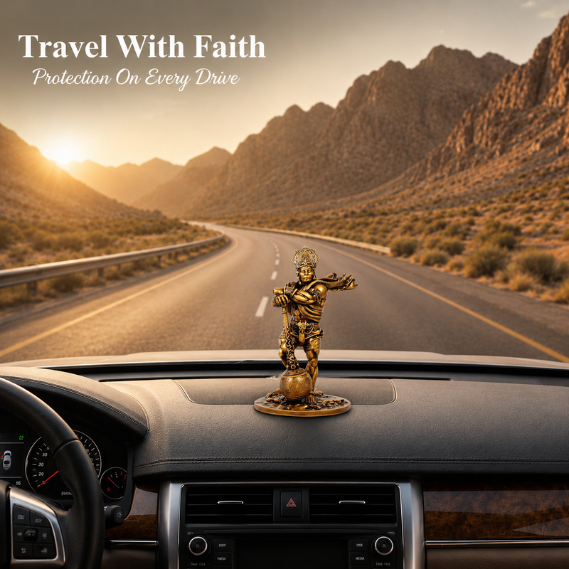 Lord Hanuman Standing Idol for Car Dashboard