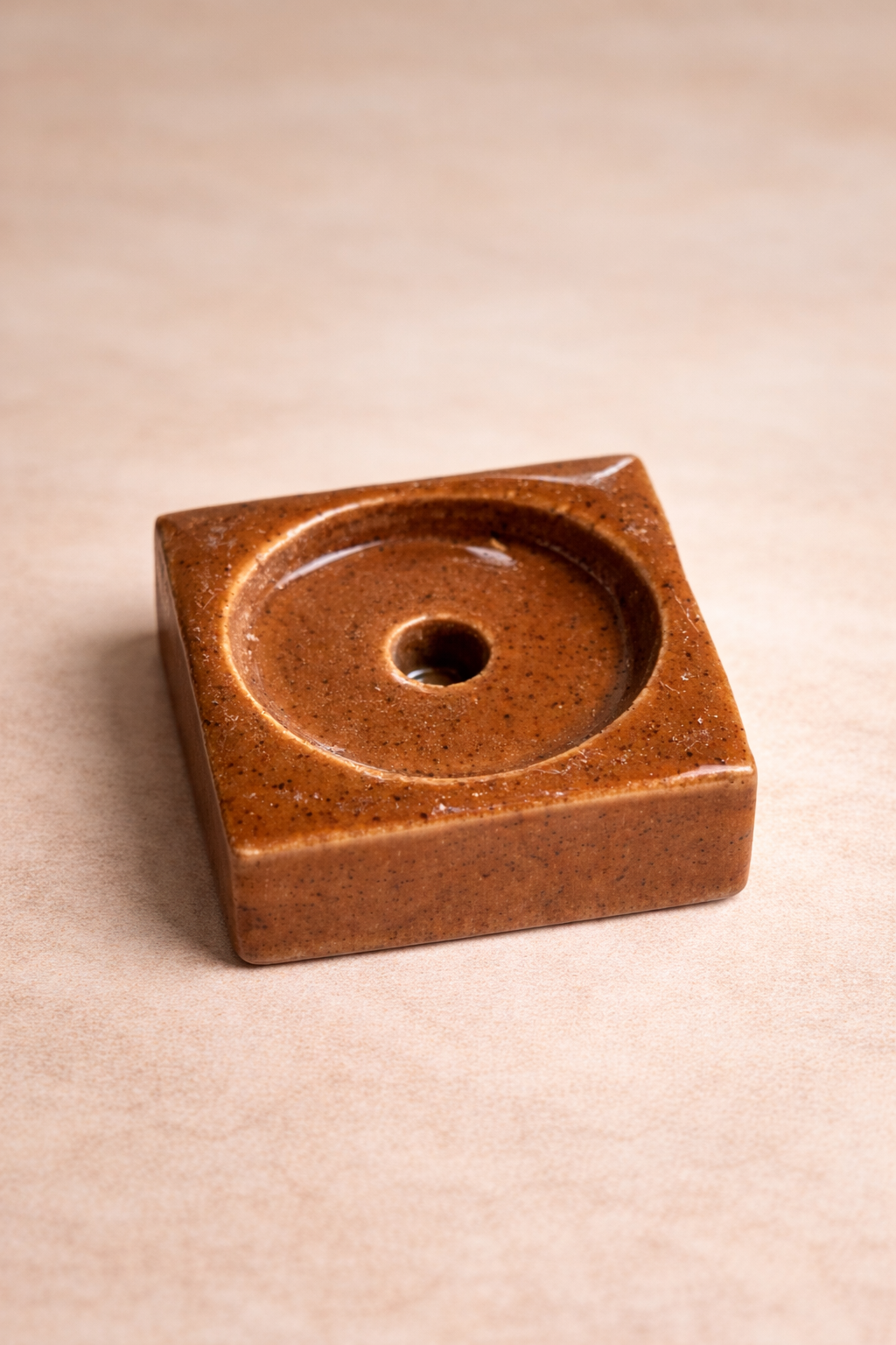 Ceramic Incense Holder – Minimal Square Stand