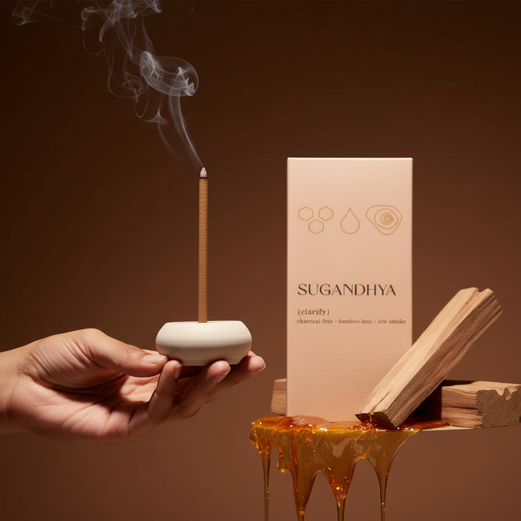 Sandalwood Incense Sticks + Free ceramic Stand