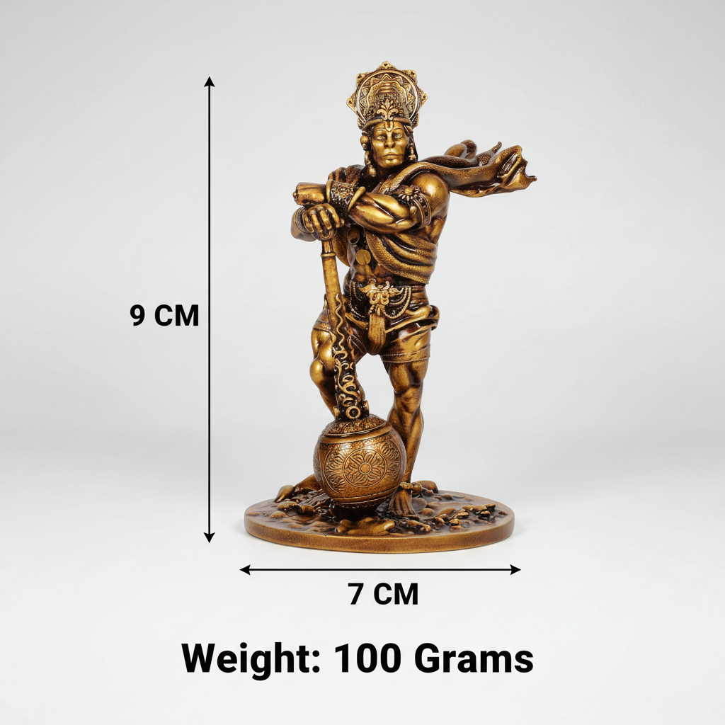 Lord Hanuman Standing Idol for Car Dashboard