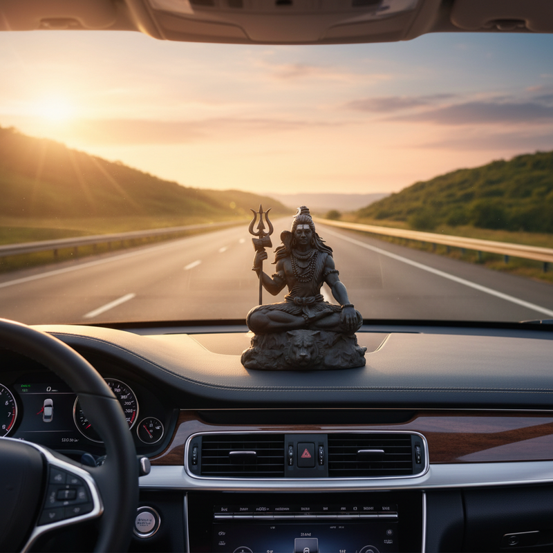 Lord Shiva Idol for Car Dashboard