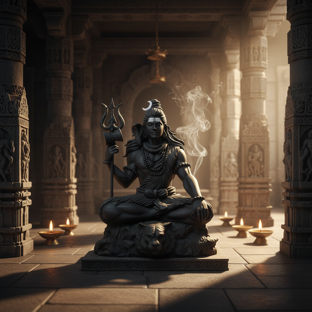 Lord Shiva Idol for Car Dashboard