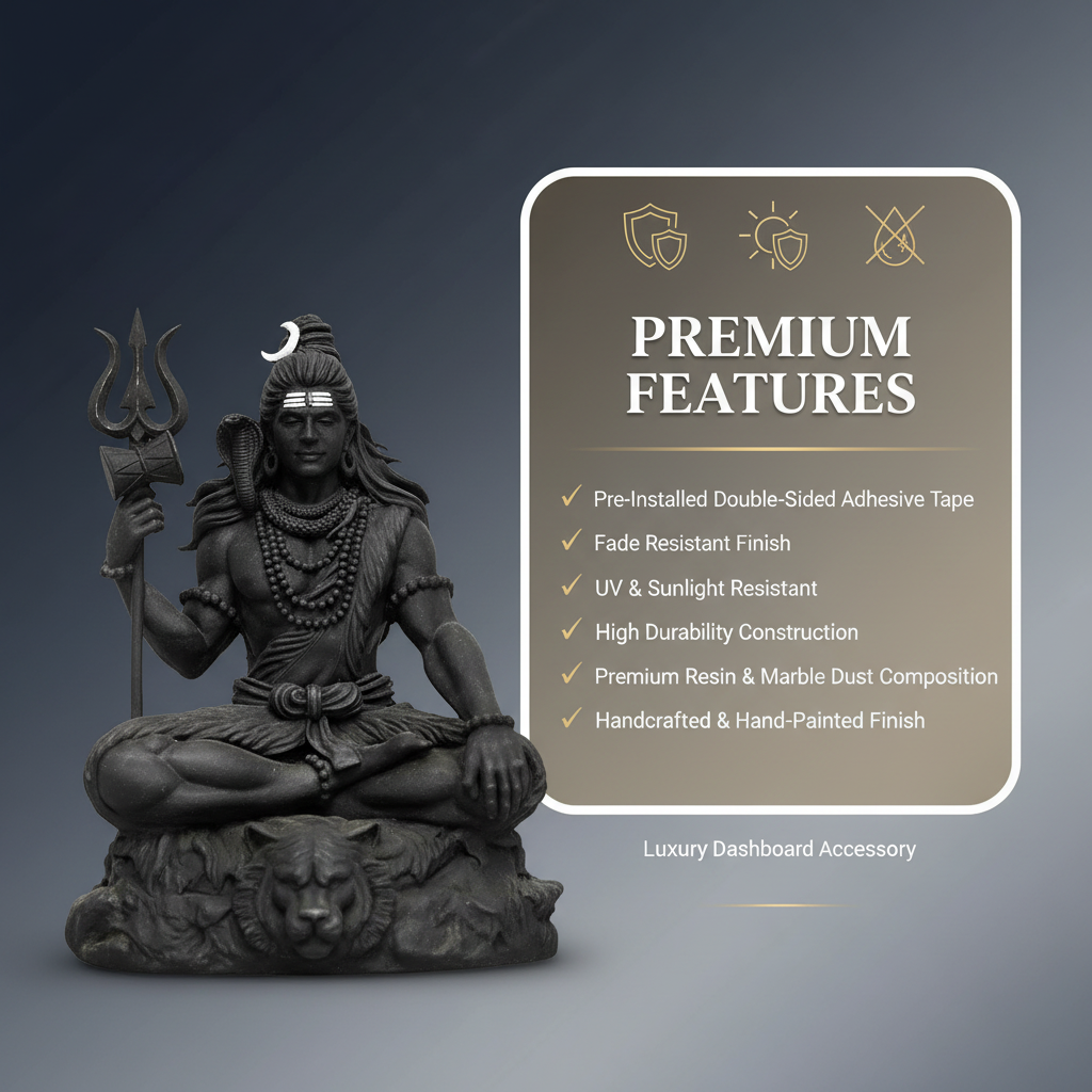 Lord Shiva Idol for Car Dashboard